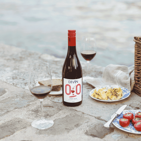 DIVIN Pinot Noir | Alcohol-Free Red Wine - now available in Calgary at Santé Dry Bottle Shop!