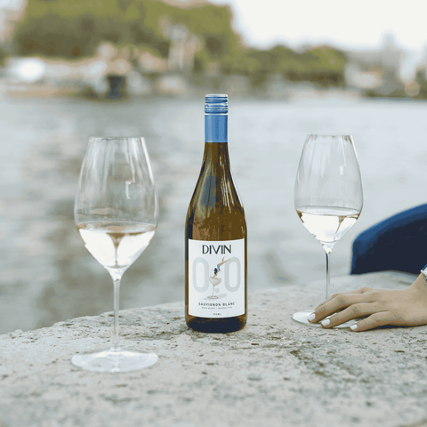 DIVIN Sauvignon Blanc | Alcohol-Free White Wine - now available in Calgary at Santé Dry Bottle Shop!
