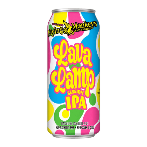 A can of Flying Monkeys Lava Lamp Non-Alcoholic IPA