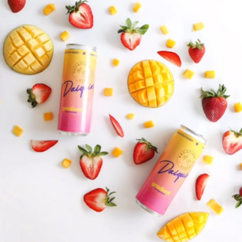 Gradient Daiquiri | Strawberry-Mango Alcohol-Free Cocktail Made in Calgary