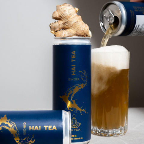 Hai Tea Ginger | Zesty, Botanical, Champagne Inspired, Alcohol-Free Cocktail Made in Canada
