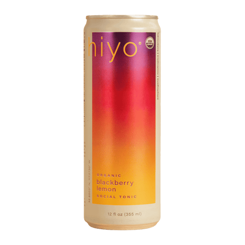 Hiyo Blackberry Lemon | Adaptogenic Alcohol-Free Social Tonic Featuring Ashwagandha, Lion’s mane, and L-Theanine