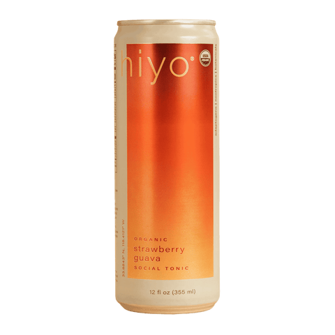 Hiyo Strawberry Guava | Adaptogenic Alcohol-Free Social Tonic Featuring Ashwagandha, Lion’s mane, and L-Theanine