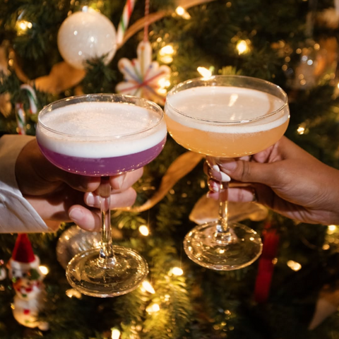Inversion Nitro Elderflower Gin Sour | Non-Alcoholic Cocktails Made in Calgary. Tart lemon and floral Elderflower sweetness.
