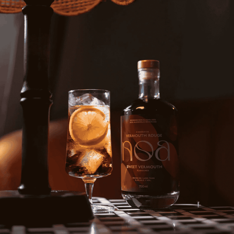 NOA Sweet Vermouth | Award-winning non-alcoholic spirit. Perfect for creating alcohol-free cocktails at home such as a Phony Negroni