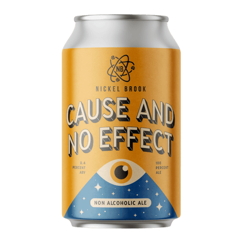 Nickel Brook Cause and No Effect | Non-Alcoholic Blonde Ale Made in Canada. Available now at Santé Dry Bottle Shop in Calgary