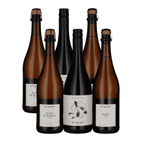Six bottles of non-alcoholic wine from Oddbird