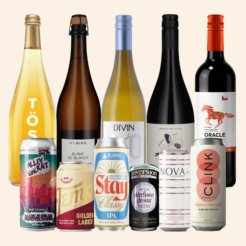 A bundle of 31 non-alcoholic drinks for Sober October.