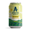 A can of Athletic Brewing Ripe Pursuit Lemon Radler, indicating a non-alcoholic brew with lemon flavor.