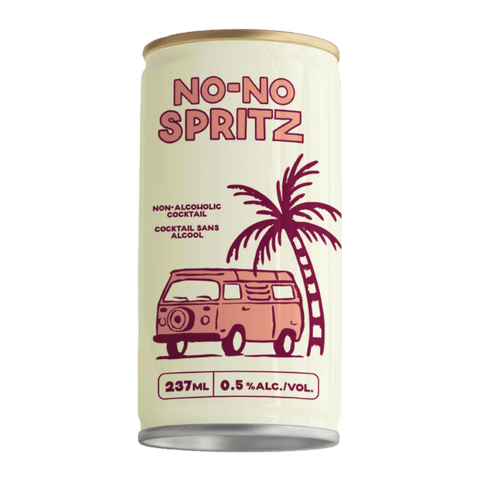 A can of No-No Spritz non-alcoholic cocktail