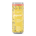A can of Benjamin Bridge Piquette Zero Glow with lemon and flower illustrations