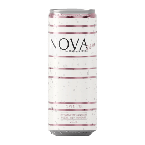 A can of Benjamin Bridge Nova Zero non-alcoholic wine