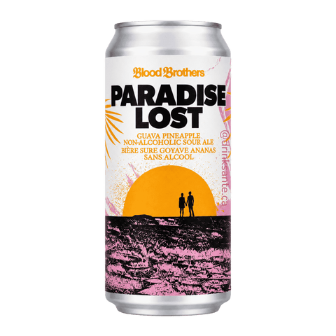 A can of Paradise Lost Non-Alcoholic Guava Pineapple Sour Beer by Blood Brothers