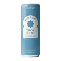 A blue can of Casa Pinata Mimosa Shrub