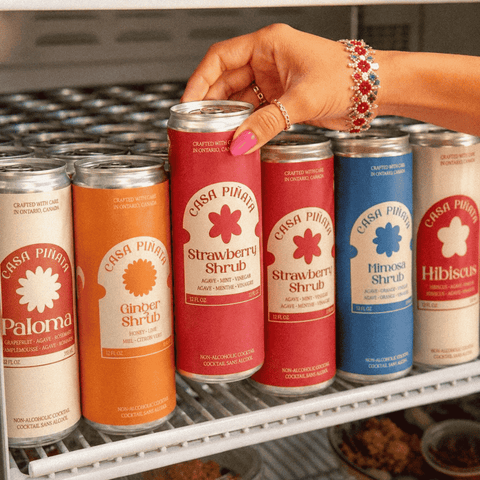 A collection of Shrubs and non-alcoholic drinks from Casa Pinata
