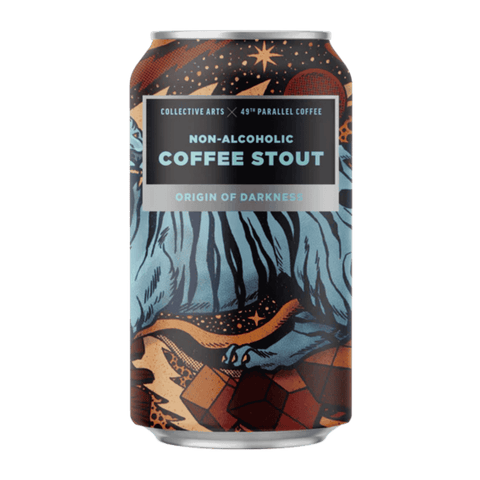 A can of Collective Arts Origin of Darkness Non-Alcoholic Beer