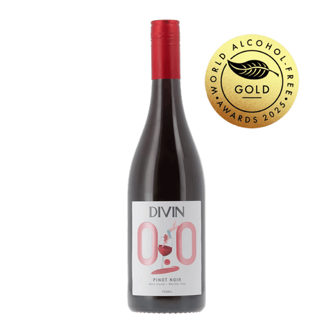 DIVIN Pinot Noir | Gold Medal Winning Alcohol-Free Red Wine - now available in Calgary at Santé Dry Bottle Shop!