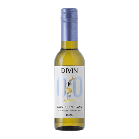 A single serving bottle of non-alcoholic sauvignon blanc by DIVIN