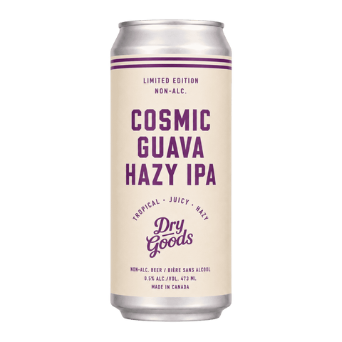 Can of Cosmic Guava Hazy IPA non-alcoholic ber by Dry Goods