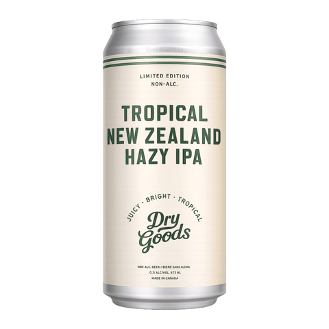 A can of Tropical New Zealand Hazy IPA by Dry Goods