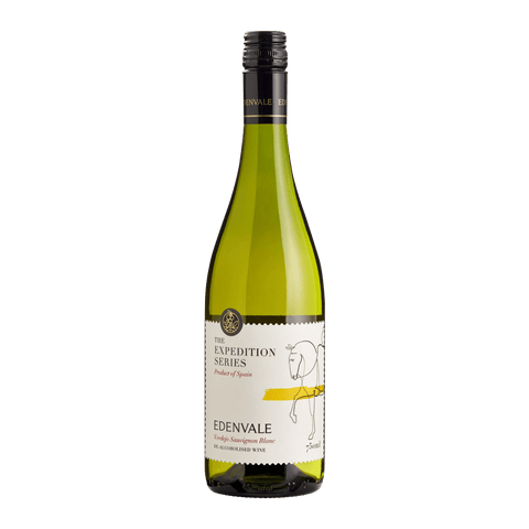 A bottle of Edenvale Expedition Series Verdejo Sauvignon Blanc non-alcoholic wine