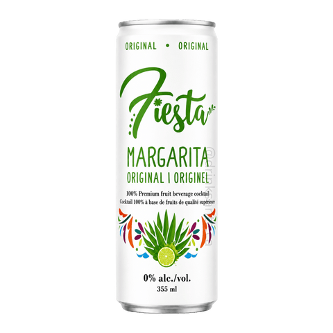 A can of Fiesta non-alcoholic original lime margarita