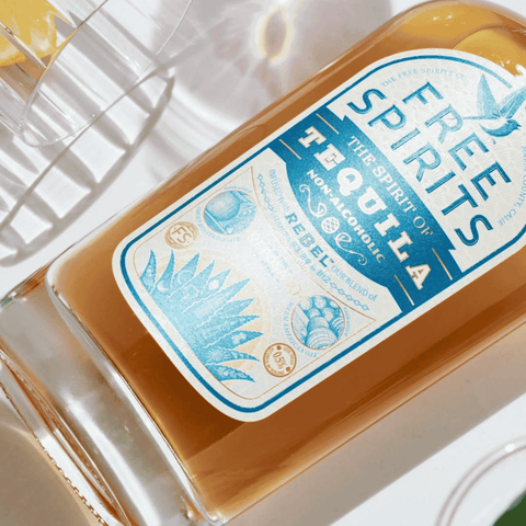 A bottle of Free Spirits non-alcoholic Tequila