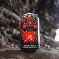 A can of Go Brewing Disarm non-alcoholic Hazy IPA displayed in a cave