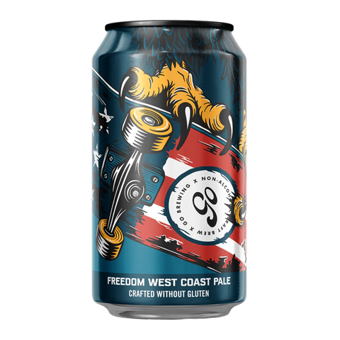 A can of non-alcoholic gluten-free Amber from Go Brewing