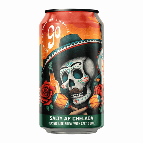A can of Go Brewing non-alcoholic Salty Lime AF Chelada