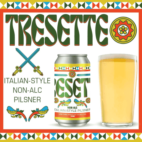 Harmon's Tresette Italian Pilsner | Non-Alcoholic Beer