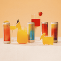 Four cans of Hiyo Social Tonic