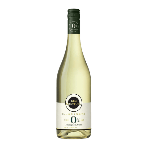 A bottle of Kim Crawford non-alcoholic sauvignon blanc wine