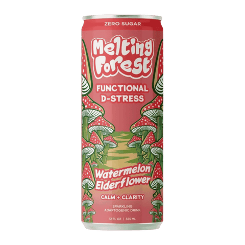 A can of Melting Forest Watermelon Elderflower Functional D-Stress Drink