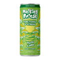 A single can of Melting Forest Functional D-Stress Yuzu Lime. The can is green featuring mushroom illustrations.