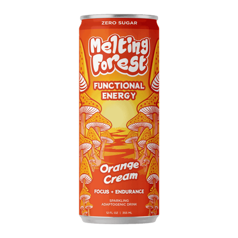 A can of Melting Forest Orange Cream Functional Energy Drink