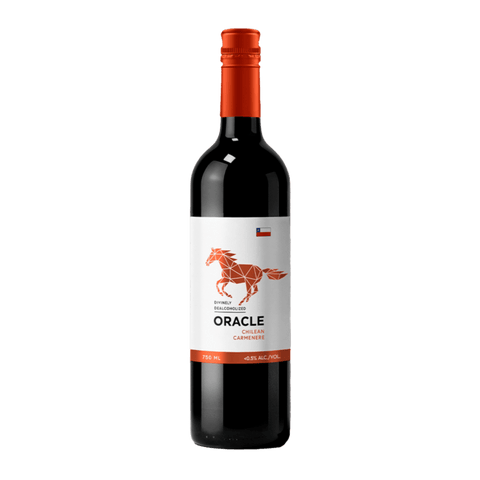 A bottle of Oracle non-alcoholic Carmenere
