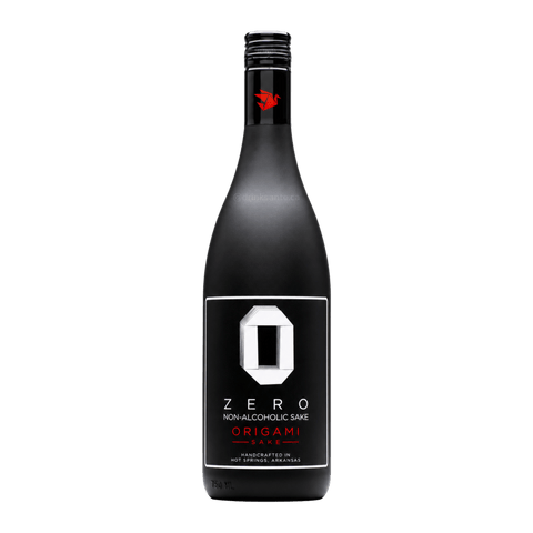 A bottle of non-alcoholic Sake by Origami
