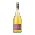 A bottle of Saicho Sparkling Darjeeling Tea with a purple label