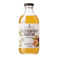 A bottle of Sir James 101 non-alcoholic Passionfruit Martini