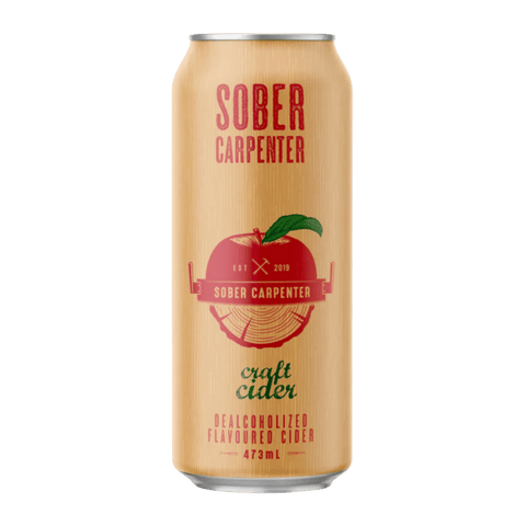 A can of Sober Carpenter's Non-Alcoholic Craft Cider