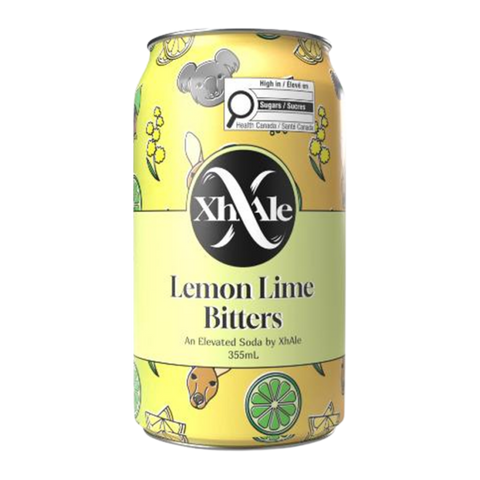 Can of XhAle Lemon Lime Bitters