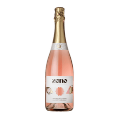 A bottle of Zeno non-alcoholic sparkling rosé wine