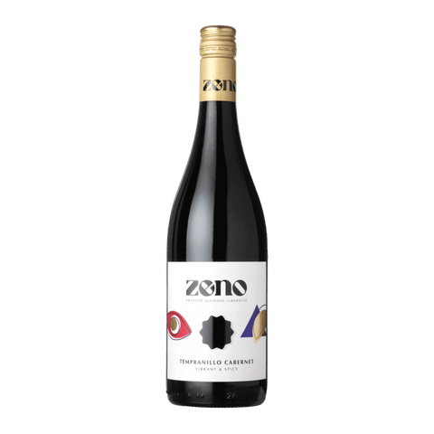 A bottle of Zeno Tempranillo Cabernet Sauvignon Non-Alcoholic Red Wine